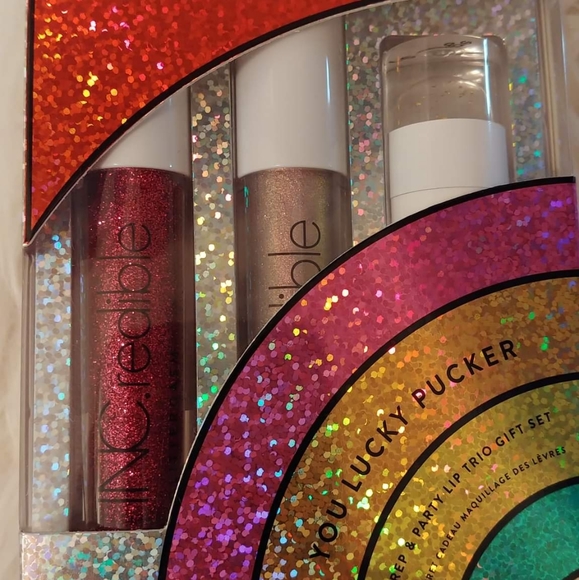 💋NWT INC.REDIBLE YOU LUCKY PUCKER PREP AND PARTY LIP TRIO GIFT SET - Picture 5 of 5